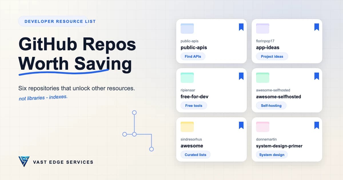 6 GitHub Repositories Worth Saving Before Your Next Project